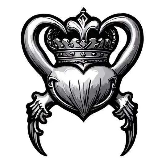 Claddagh tattoo design idea