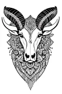 aries patterns mandala design incorporating elements tattoo design idea