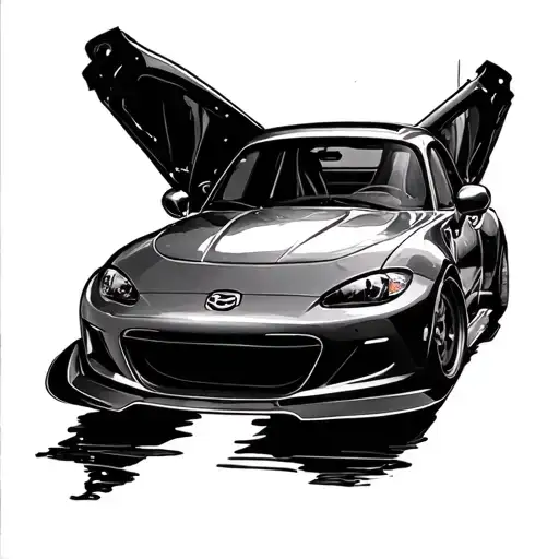 Miata tattoo design idea