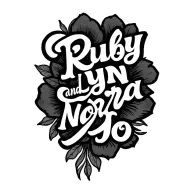 "Ruby Lynn and Nora Jo" names wrapped tattoo design idea
