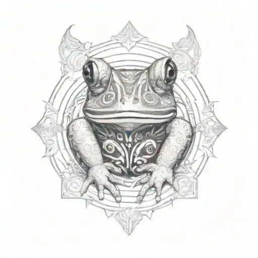 Bufo Alvarius toad tattoo design idea