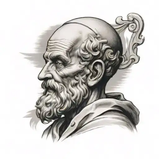 Saint Peter tattoo design idea