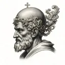 Saint Peter tattoo design idea