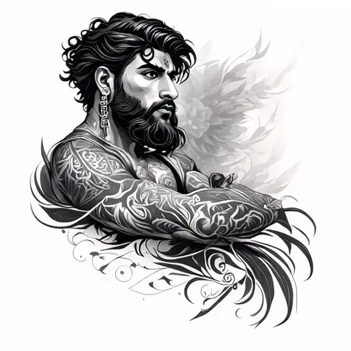 arjun tattoo design idea