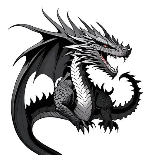 King Ghidorah tattoo design idea