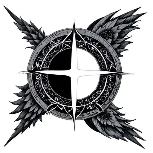 alchemy transmutation circle tattoo design idea