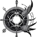 alchemy transmutation circle tattoo design idea