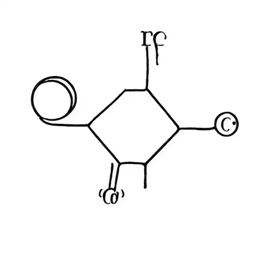 Caffeine Molecule tattoo design idea