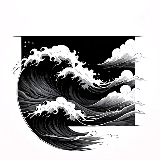 Sine Wave tattoo design idea