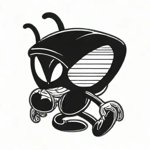 Marvin the Martian from Looney Tunes tattoo design idea