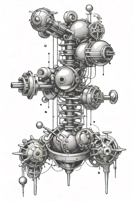 adrenaline molecule tattoo design idea