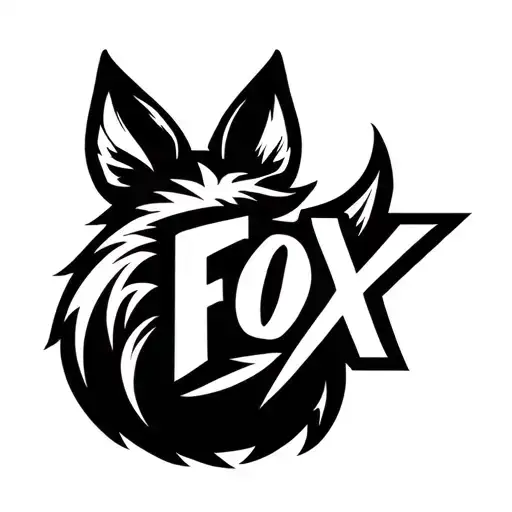 "Fox Box" "Fox Box" in the shape of a fox tail tattoo design idea