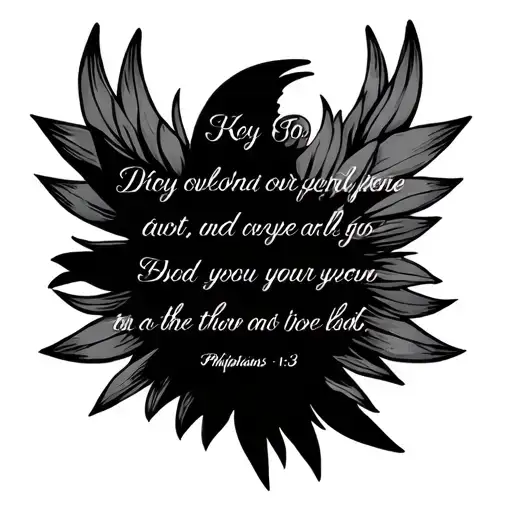 Philippians 4 13 tattoo design idea