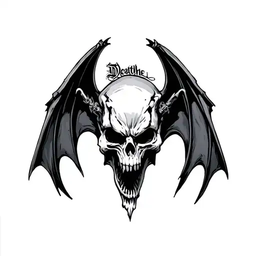 Avenged Sevenfold Deathbat tattoo design idea