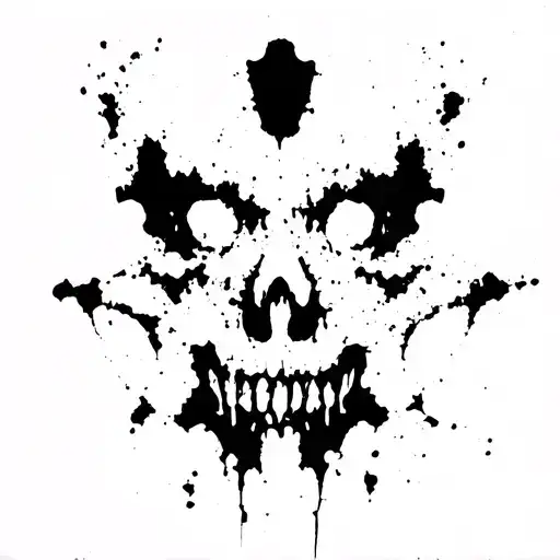 Rorschach inkblot tattoo design idea