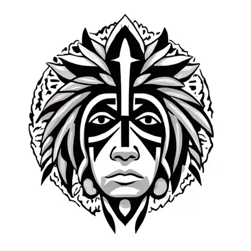 Puerto Rican Taino tattoo design idea