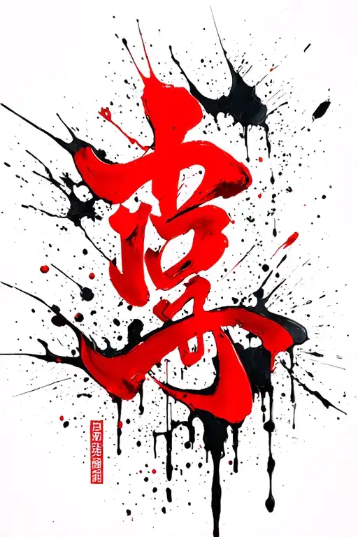 Chinese symbol for strength tattoo design idea