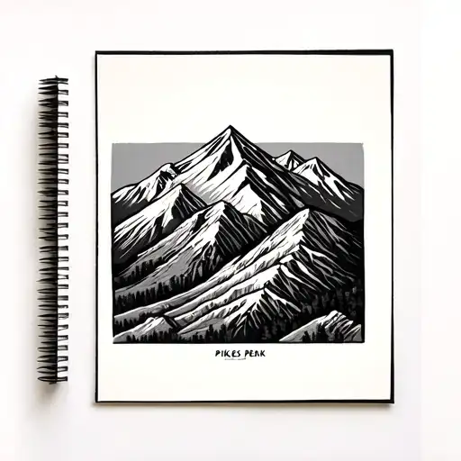 Pikes Peak tattoo design idea