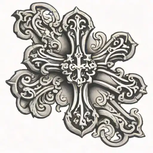 Portuguese cross tattoo design idea