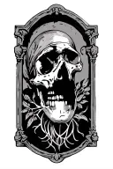 tombstone tattoo design idea