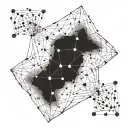 Pleiades constellation merging tattoo design idea