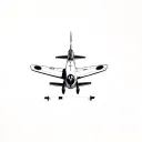 spitfire fighter plane tattoo design idea