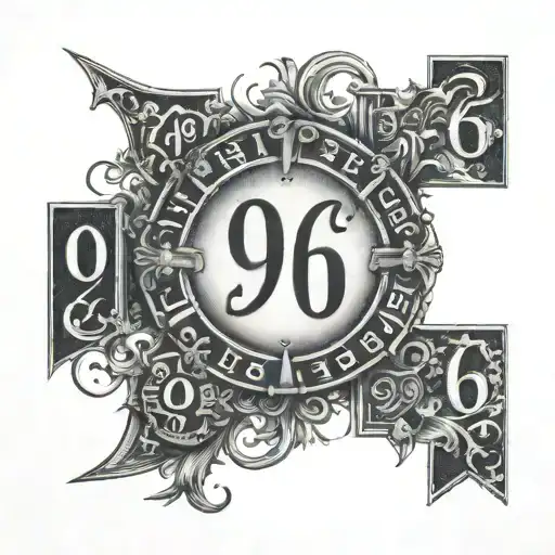 1964, 2009, 2009, 2010, 2013 in roman numals tattoo design idea