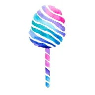 cotton candy zebra stripe tattoo design idea