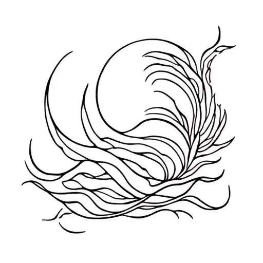 ocean theme, family, faith tattoo design idea