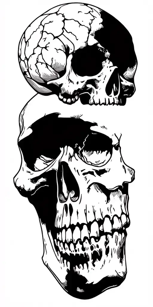 grateful dead skull tattoo design idea
