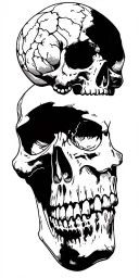 grateful dead skull tattoo design idea