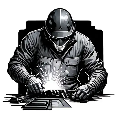 Welding tattoo design idea