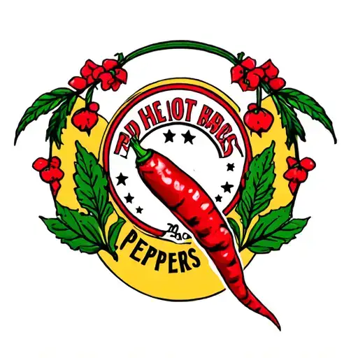 red hot chili peppers tattoo design idea