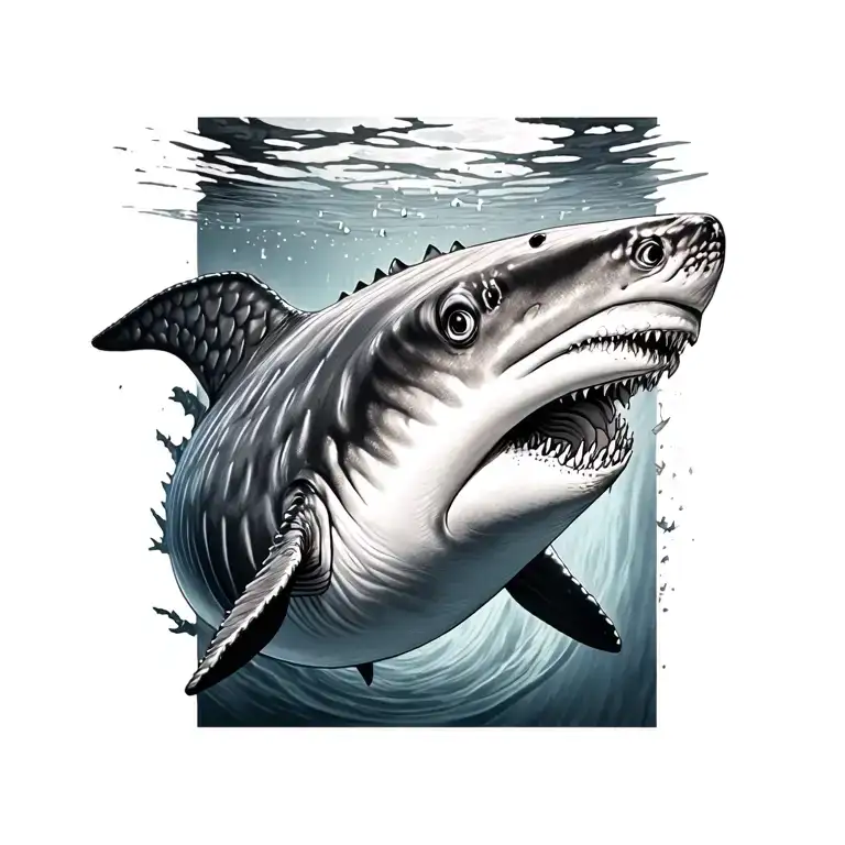 whale shark tattoo design idea