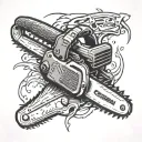 Chainsaw tattoo design idea