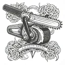 Chainsaw tattoo design idea