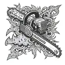 Chainsaw tattoo design idea