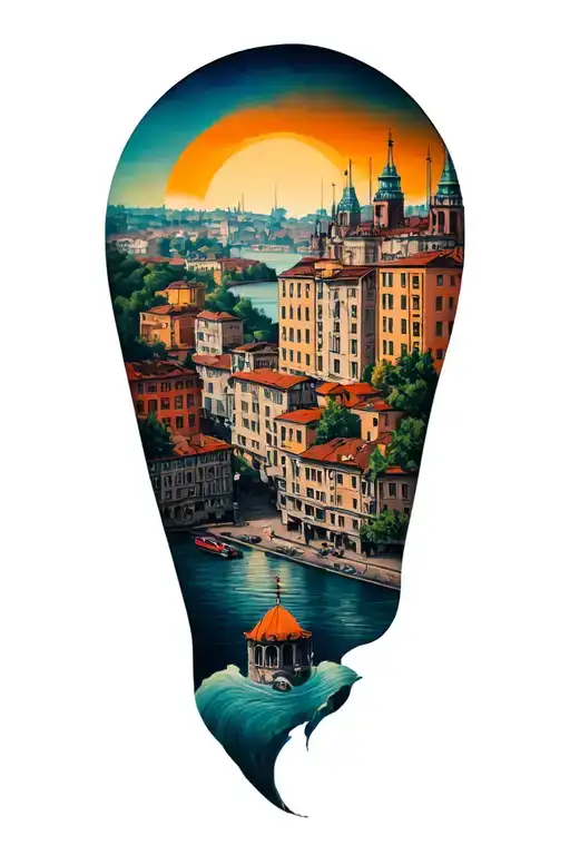 City Nis in Serbia inspired tattoo design tattoo design idea