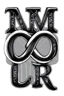 "M, C,O,L,R" infinity symbol with names incorporated tattoo design idea