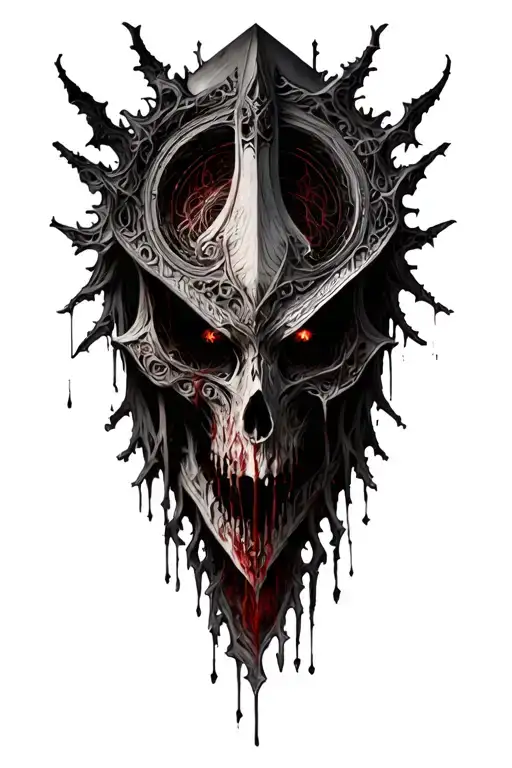 dark souls bloodborne cathedral tattoo design idea