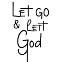 Let go & Let God tattoo design idea