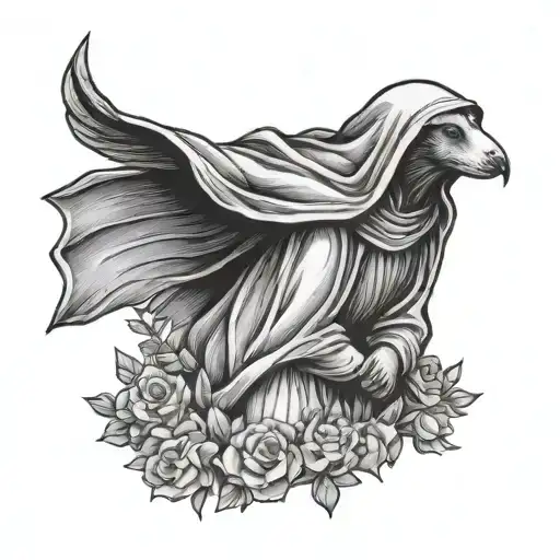 saint frances of Assisi tattoo design idea