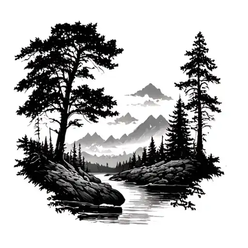 Tattoo based on the song wild thing by the troggs - need a small minmalist tattoo of nice scenary  tattoo design idea