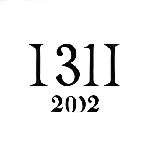 12 31 2002 in roman numerals representing important dates tattoo design idea