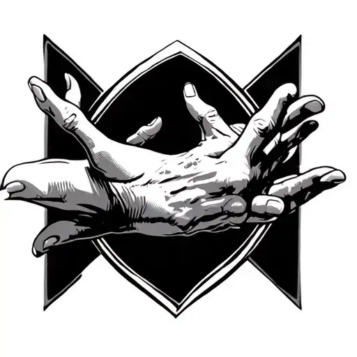 Open Hands tattoo design idea