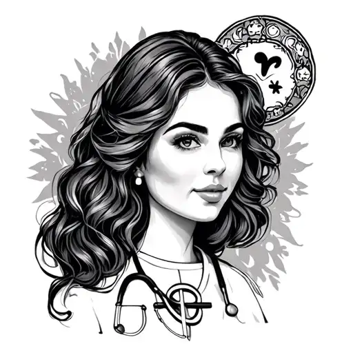 nurse mom mental health awareness tattoo design idea