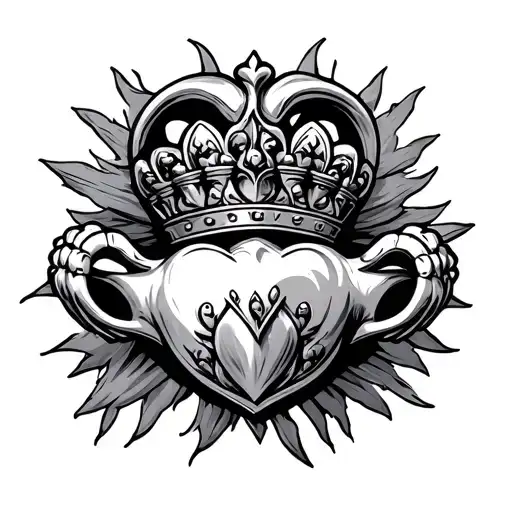 Claddagh tattoo design idea