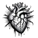Heart Attack tattoo design idea