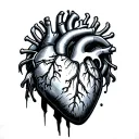 Heart Attack tattoo design idea