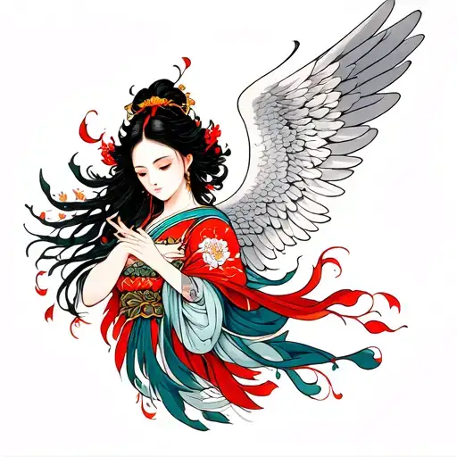 Angel Raphael tattoo design idea